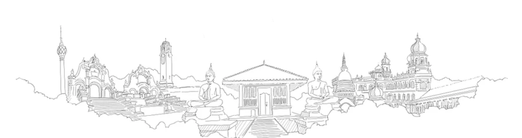 Sri Lanka cityscape illustration